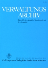 Cover VerwArch
